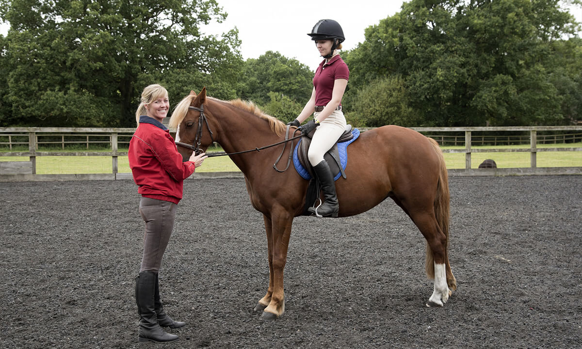 horse rider position